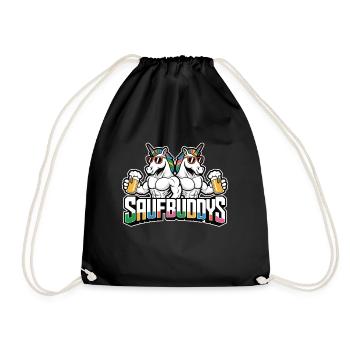 Booze Buddy Booze Buddies Drink Beer Alcohol Party A - Drawstring Bag - black - Front