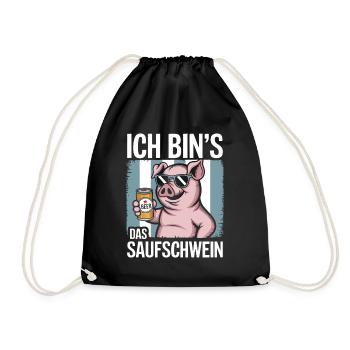 C’est moi l’alcool cochon buvant de la bière alcool fête - Sac de sport léger - noir - Devant