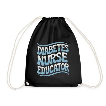 Diabetes Nurse Educator Diabetes Awareness - Drawstring Bag - black - Front
