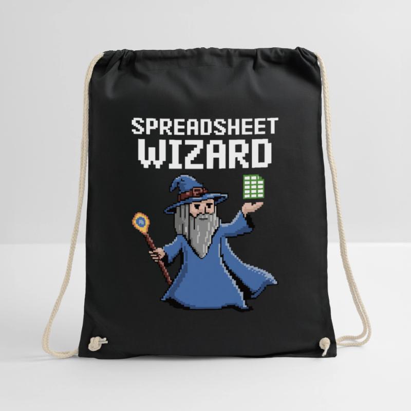 Spreadsheet Wizard Funny Controller Accountant Drawstring Bag
