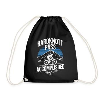 Hardknott Pass Erfolgreicher Biker-Radfahrer - Turnbeutel - Schwarz - Vorne