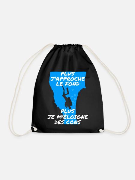 Plus j'approche le fond - Sac de sport léger - noir