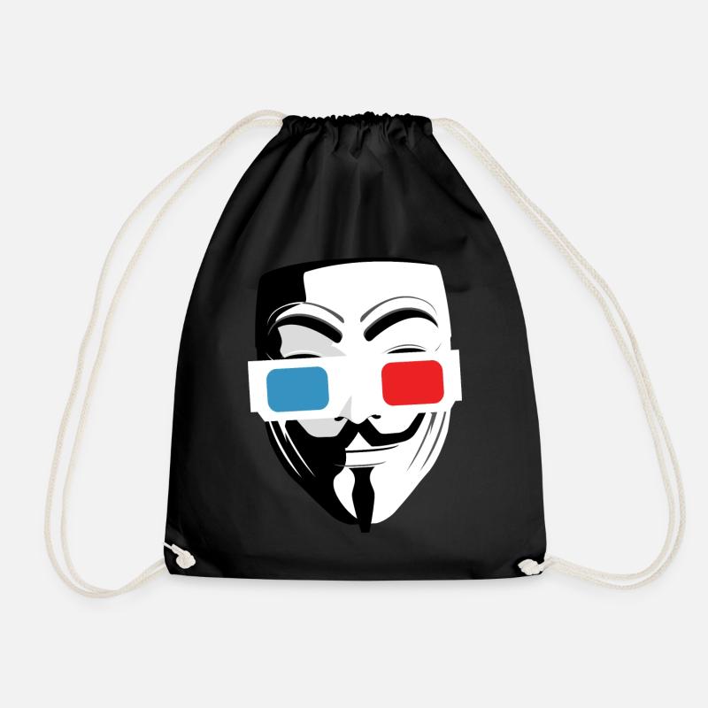 Masque cinéma lunette 3D - Sac de sport léger - noir