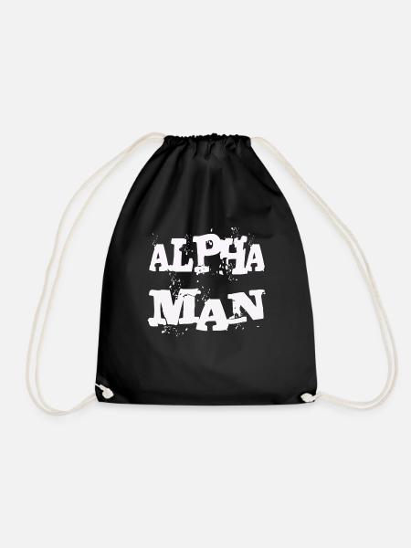 ALPHA MANN - Turnbeutel - Schwarz