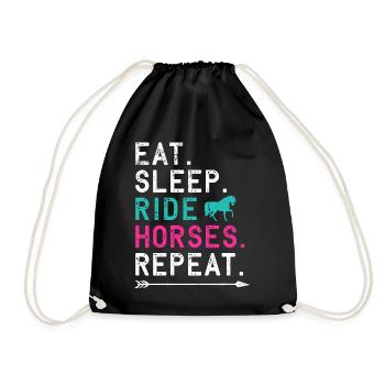 CHEVAUX CHEMISE - Sac de sport léger - noir - Devant