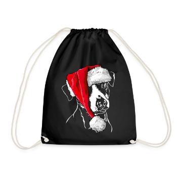 JACK RUSSELL TERRIER NOËL Bonnet Wilsigns - Sac de sport léger - noir - Devant