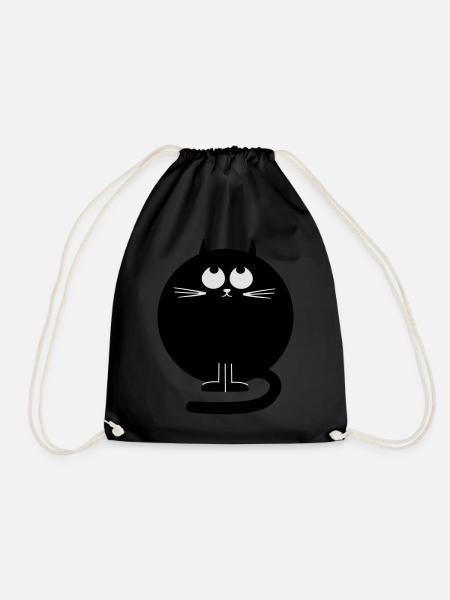 katze - Turnbeutel - Schwarz