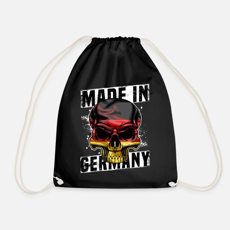 made in germany - Drawstring Bag - black