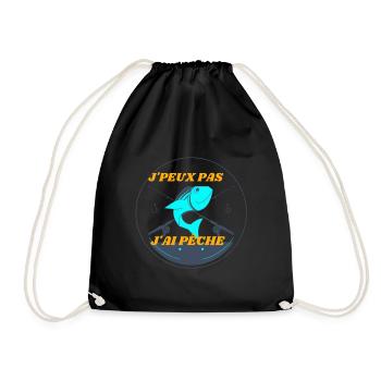 JE PEUX PAS J'AI PÊCHE - Sac de sport léger - noir - Devant