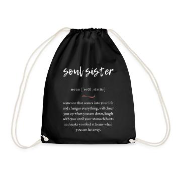 Soul Sister (Seelenschwester) Convoluted Edition - Turnbeutel - Schwarz - Vorne