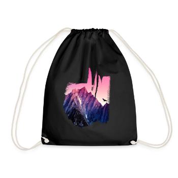 MN JEANS LONDON Mountain - Drawstring Bag - black - Front