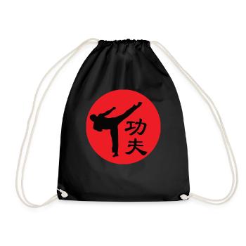 Kung fu - Drawstring Bag - black - Front