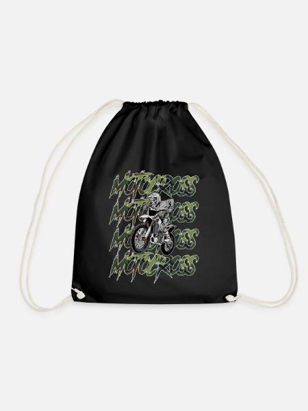 Motocross Camouflage - Turnbeutel - Schwarz