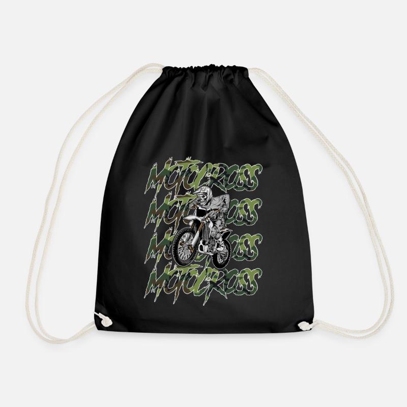 Motocross Camouflage - Turnbeutel - Schwarz