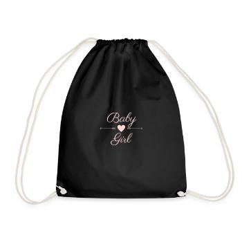Baby Girl - Drawstring Bag - black - Front
