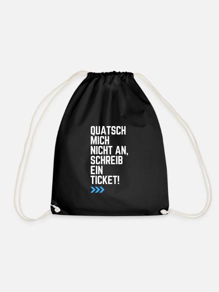 Informatiker ITTicket Quatsch mich nicht an - Turnbeutel - Schwarz