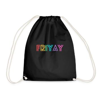 Friyay Bunt - Célébrons le week-end - Sac de sport léger - noir - Devant