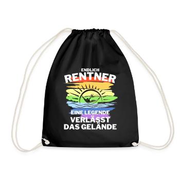 RENTNER Geschenk - Turnbeutel - Schwarz - Vorne