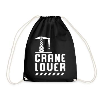 Grue amer grutier grutier grutier grue - Sac de sport léger - noir - Devant