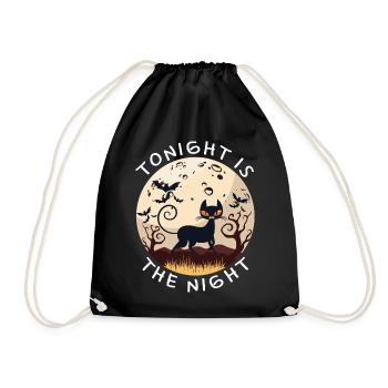 Tonight Is The Night - Drawstring Bag - black - Front