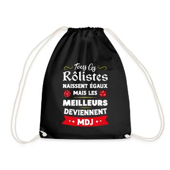Les meilleurs rôlistes deviennent Maître de Jeu - Sac de sport léger - noir - Devant
