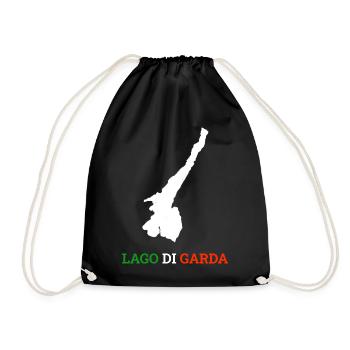Lac de Garde Lago Di Garda Cadeau de Vacances - Sac de sport léger - noir - Devant