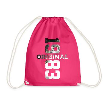 ORIGINAL 1983 COOL 43RD BIRTHDAY - Drawstring Bag - fuchsia - Front