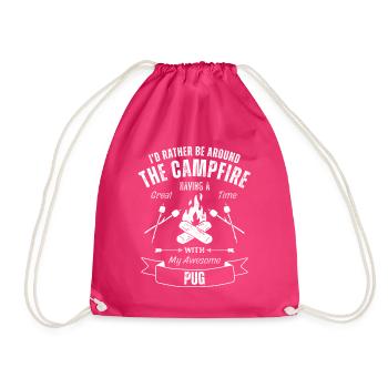 Carlin Chien de plein air Nature Randonnée Camping - Sac de sport léger - fuchsia - Devant