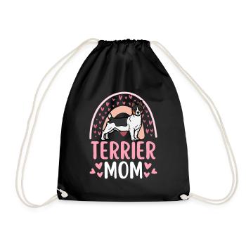 Süßer Teddy Roosevelt Terrier Welpe Kawaii - Turnbeutel - Schwarz - Vorne