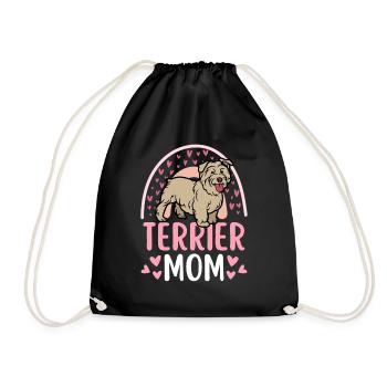 Mignon Glen d’Imaal Terrier amoureux des chiots kawaii - Sac de sport léger - noir - Devant