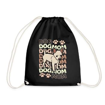 Doux Chihuahua chiot kawaii - Sac de sport léger - noir - Devant