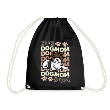 Sweet Biewer Terrier Mama Kawaii - Drawstring Bag - black - Front
