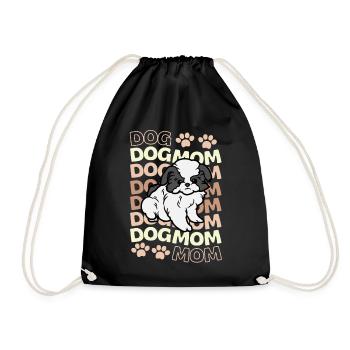 Sweet Japan Chin Lover Kawaii - Drawstring Bag - black - Front