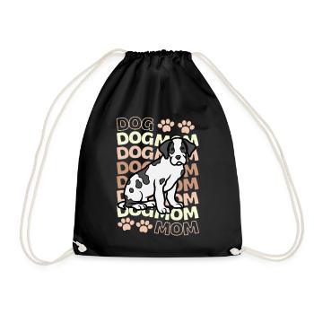 Süße Deutsche Dogge Welpe kawaii - Turnbeutel - Schwarz - Vorne