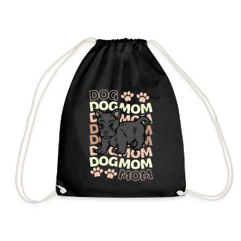 Süßer Scottish Terrier Welpe Liebhaber Kawaii - Turnbeutel - Schwarz - Vorne