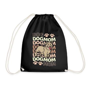 Mignon Glen d’Imaal Terrier amoureux des chiots kawaii - Sac de sport léger - noir - Devant