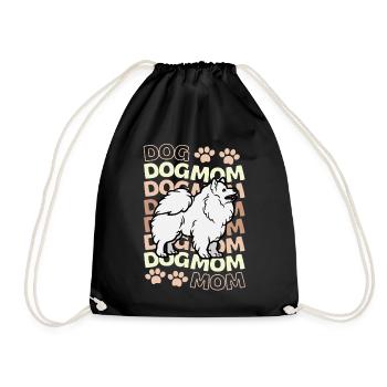 Sweet German Spitz Mama Kawaii - Drawstring Bag - black - Front
