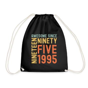 Génial depuis 1995 Année du cadeau d’anniversaire - Sac de sport léger - noir - Devant