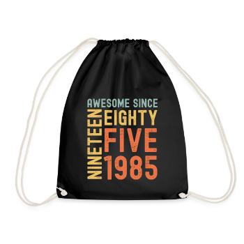 Génial depuis 1985 Année du cadeau d’anniversaire - Sac de sport léger - noir - Devant