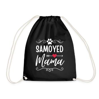 Samoyed Mama Samoyed Lover - Drawstring Bag - black - Front