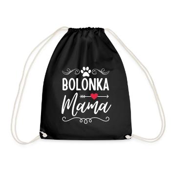 Bolonka mama Bolonka Liebhaber - Turnbeutel - Schwarz - Vorne