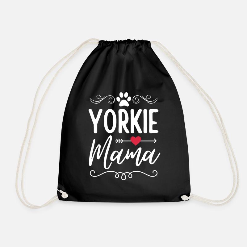 Yorkshire Terrier Mama Yorkie Mama - Turnbeutel - Schwarz