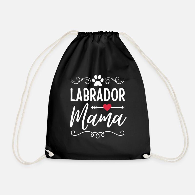 Labrador mama Labrador Liebhaber - Turnbeutel - Schwarz
