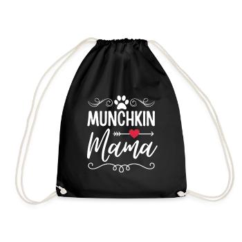 Munchkin Katze Mama Munchkin Mom - Turnbeutel - Schwarz - Vorne