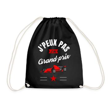 J'peux pas j'ai Grand prix - Sac de sport léger - noir - Devant