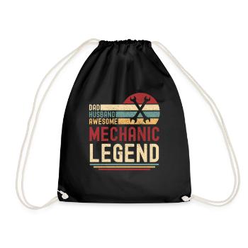 Mari Père Mécanicien légendaire rétro - Sac de sport léger - noir - Devant