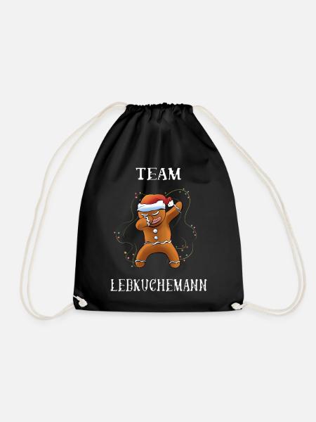 Team Lebkuchen - Turnbeutel - Schwarz