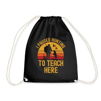 Chasse et professeurs rétro vintage - Sac de sport léger - noir - Devant