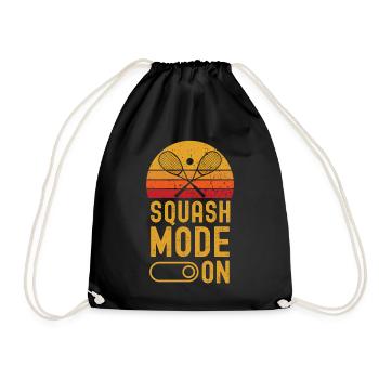 Squash Mode on retro vintage - Drawstring Bag - black - Front