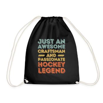 Craftsman Hockey rétro - Sac de sport léger - noir - Devant